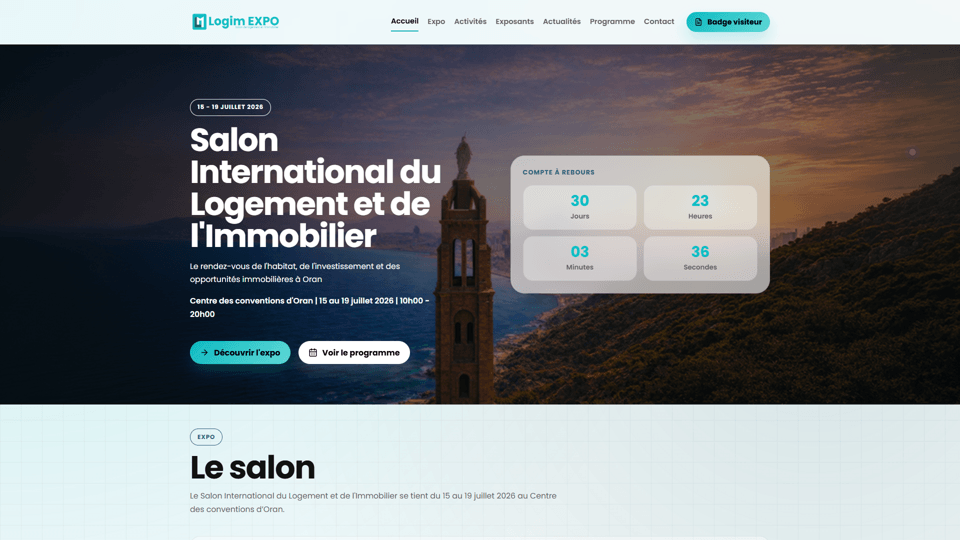 Logimexpo website